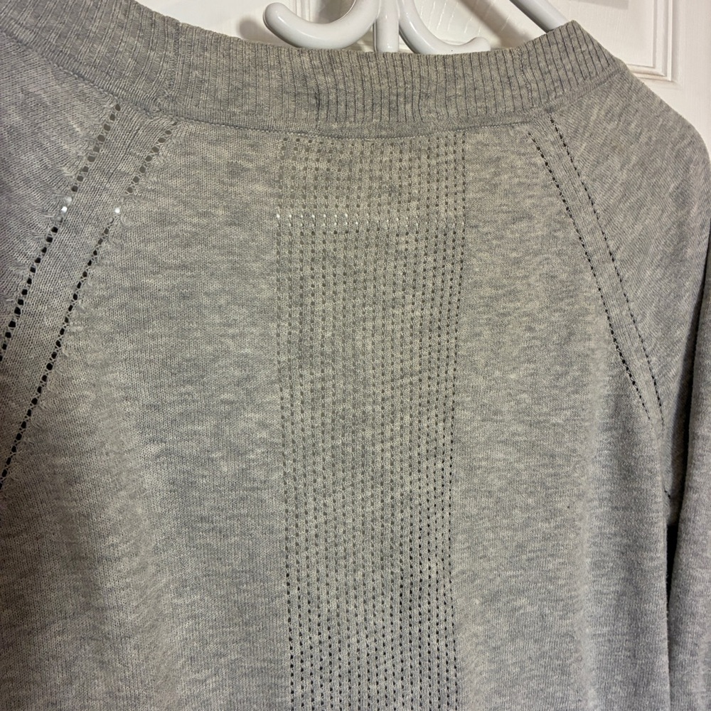 Vintage Y2K Garage Gray Button-Front Cardigan | 100% Cotton | Women’s Large - Picture 5 of 7